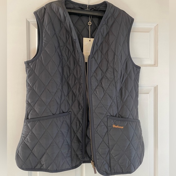 Barbour Women's Betty Interactive Liner Vest Classic Navy Size 8 - Picture 4 of 6